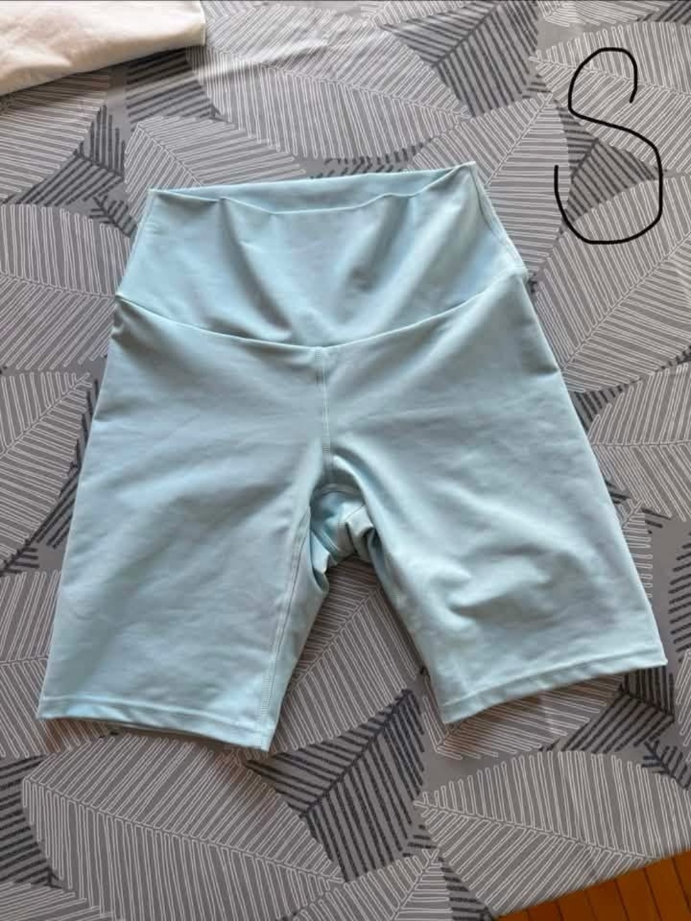 Oraki High-Waist Light Blue Women’s Biker Shorts